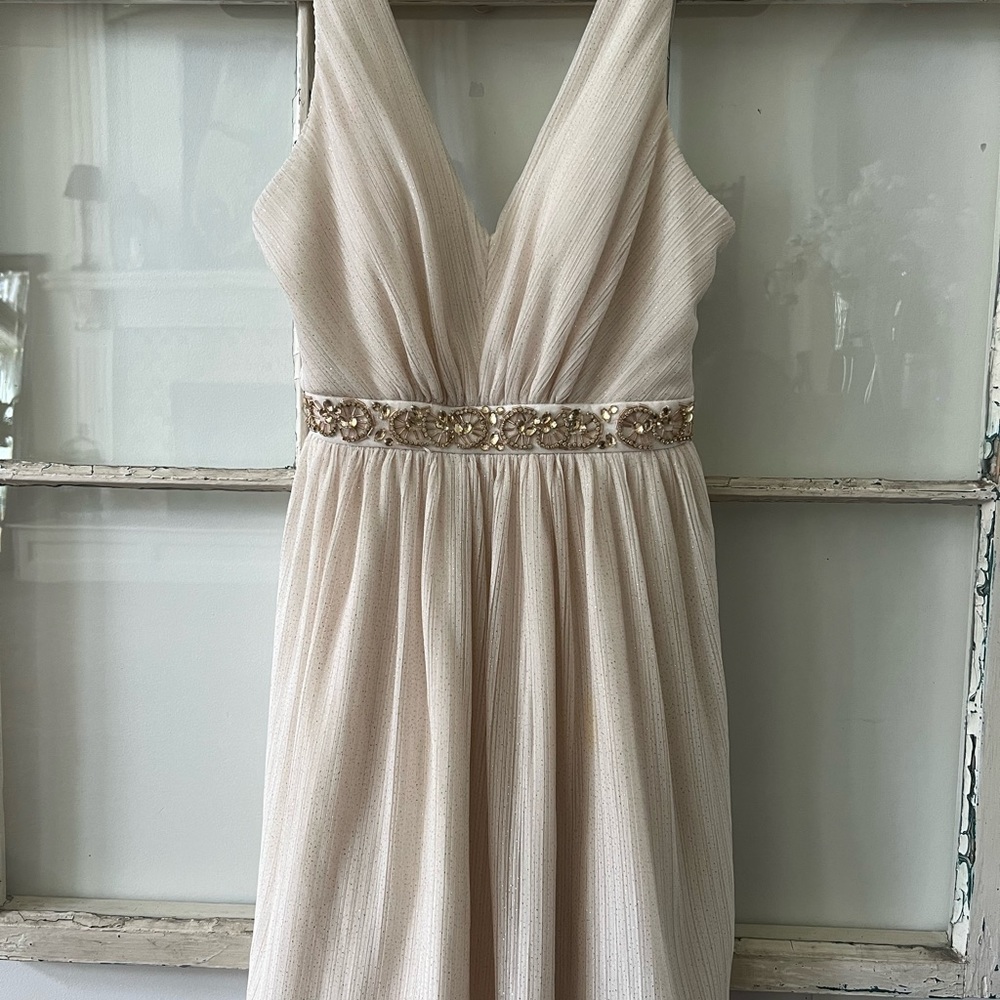 Cream and gold homecoming dress size 3